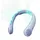 JISULIFE Nackenventilator 4 5000 mAh 20 cm Grau