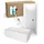 Calmwaters Calmwaters® Badewanne Komplettset 170x75 cm Modern Select, Acryl-Badewanne mit Wannenträger und Excenter-ablaufgarnitur, Körperformbadewanne für Zwei, Rechteckbadewanne 170 x 75, Weiß, 99000157