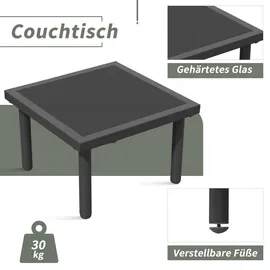 stilvora Gartenlounge-Set 6-tlg. Grau
