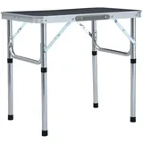 vidaXL Campingtisch Klappbar Grau