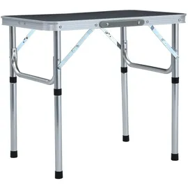vidaXL Campingtisch Klappbar Grau