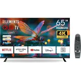 KB Elements 65 Zoll Smart TV QLED 4K, WebOS, TV DVB-T2/S2 Dolby, RAHMENLOS, Magic Fernbedienung - Schwarz