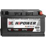 PKW Batterie Autobatterie 12V 100Ah Starterbatterie für 74 83 88 90 92 95 105Ah