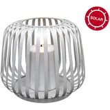 candela lights Laterne Metall H:17xØ20cm 1-tlg weiß