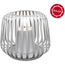 candela lights Laterne Metall H:17xØ20cm 1-tlg weiß
