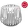 candela lights Laterne Metall H:17xØ20cm 1-tlg weiß
