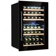 Klarstein Vinsider 41 Built-in Duo Onyx Einbau-Weinkühlschrank 41 Fl 2 Zonen