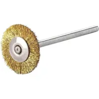 Lessmann Miniatur-Rundbürste Messingdraht 0,10 mm, Bürsten-⌀xBürstenbreite: 19X2 mm