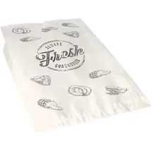 Papstar Fleischerbeutel, Kraftpapier, gefädelt groá, Lebensmittelverpackung, Weiss