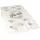 Papstar Fleischerbeutel, Kraftpapier, gefädelt groá, Lebensmittelverpackung, Weiss