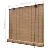 vidaXL Bambusrollo Braun 120x160 cm