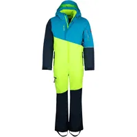 TROLLKIDS Hallingdal SNOWSUIT", BOYA Cool Lime / Vivid Blue