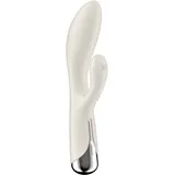 Satisfyer Spinning Rabbit 1 Rotating Shaft Vibrator mit Klitoris-Stimulator rotierend Beige 20 cm
