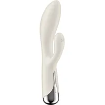 Satisfyer Spinning Rabbit 1 Rotating Shaft Vibrator mit Klitoris-Stimulator rotierend Beige 20 cm