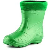 Ladeheid Gummistiefel Kinder federleichte und wasserdichte Eva Thermo Regenstiefel Gummistiefel gefüttert KL050 (Smaragdgrün, 23 EU)