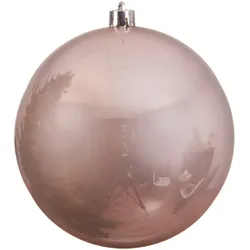 Christbaumkugel - Weihnachtskugel - bruchfest - D: 20cm - glänzend - puderrosa