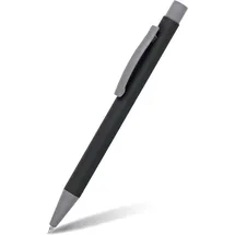 Online Schreibgeräte Kugelschreiber Soft Metal Druckkugelschreiber Schwarz