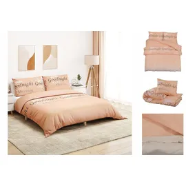 vidaXL Bettwäsche-Set Rosa 240 x 220 cm