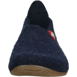 Living Kitzbühel Woll-Hausschuhe "Gipfelkreuz" in Dunkelblau - blau, 42