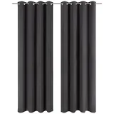 Blumtal Verdunklungsvorhänge, Anthrazit, Kunststoff, Rechteckig, 140x175 cm, Oeko-Tex® Standard 100, Wohntextilien, Gardinen - Vorhänge, Verdunkelungsvorhänge