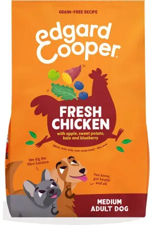 Edgard & Cooper Kroketten Für Mittelgroße Erwachsene Hunde Frisches Huhn 7kg