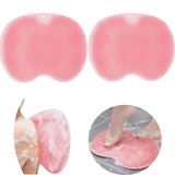 CHOOYIH Dusch-Fuß- und Rückenschrubber, Massage-Pad, Wandmontierter Rückenschrubber, Silikon-Bade-Massagekissen-Bürste mit Saugnäpfen, Badezimmer-Waschfußmatte, Peeling, abgestorbene Haut, Fußbürste