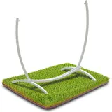 Zolta Hängemattengestell - 2in1-Ständer - Halterung für eine Hängematte oder einen Hängesessel - 350cm / 127cm - Weiß - Weiß