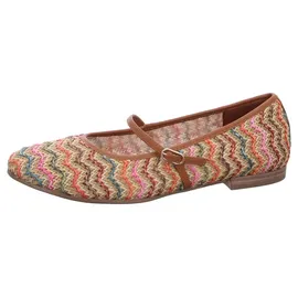 TAMARIS Ballerina Flechtoptik für Damen, bunt, Größe 39 EU