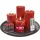 candela lights by lc home Candela Lights LED Stumpenkerze 4 St. rot