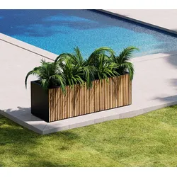 Herstera Garden Deco Planter L | rechteckiger Pflanzkübel Outdoor