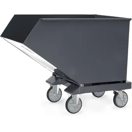 Fetra Fechtel Transportgeräte GmbH Muldenkipper Inh.600l L1458xB855xH1099mm grau o.Ablasshahn fetra