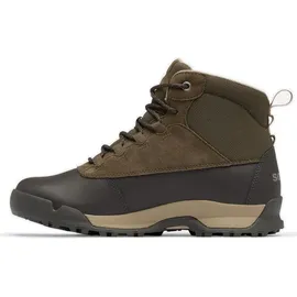 Sorel Buxton Lite Lace Plus Waterproof Snow Boot, Major/Jet, 12