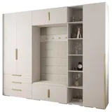 ABIKS MÖBEL Kompaktgarderobe INOVA 1 SATZ 11 Möbelset, Garderobe mit Kleiderstange und Regalen