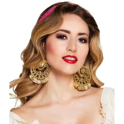 Orientalische Statement Ohrringe Gold