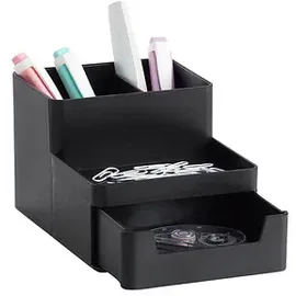 Zeller Schreibtisch-Organizer schwarz 4 St.