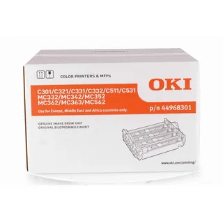Oki Original 44968301 /, für MC 332 DN Premium Trommel, Farblos, 30000 BK / 20000 CMY Seiten