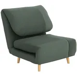 HOMCOM Schlafsessel für Schlafzimmer Polyester Blau 82L x 89B x 84H cm