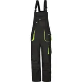 Triuso Arbeitshose Power, Herren, Latzhose, schwarz-grün, Größe 60