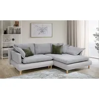 COLLECTION AB Ecksofa »Mandela L-Form«, mit Bettfunktion und Bettkasten, grau