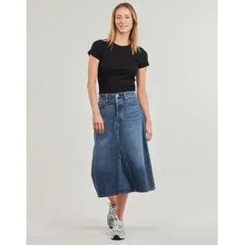 Levi's Levi's® Jeansrock »HR A LINE DECON SKIRT«, in trendy Midi-Länge mit ausgefranster Kante Levi's® MID MORNING 27