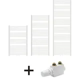 Feuer-Anker Badheizkörper 400 x 1200 mm weiß Mittelventil