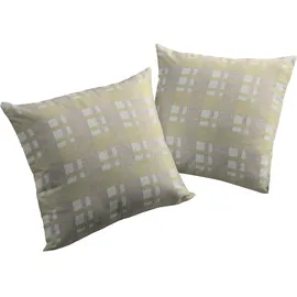 Wirth Dekokissen »Laufenberg« Kissenhülle ohne Füllung, 2 Stück grün