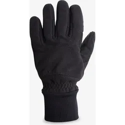 Fahrrad-Winterhandschuhe 100 Fleece schwarz SCHWARZ L