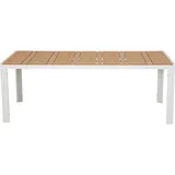 VCM Gartentisch 205 x 90 x 75 cm Teak-Dekor