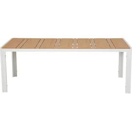 VCM Gartentisch 205 x 90 x 75 cm Teak-Dekor