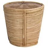 Dehner Rattan-Korb Bibek, konisch, hellbraun