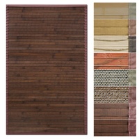 Floordirekt Bambusteppich Bambusmatte mit Stoffrahmen | Natur Design in vielen Farben & Größen (120 x 180 cm, Oak)