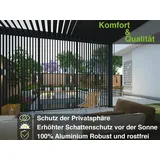 Weide Vertikale Lamellenwand für Weide Pergola 0,93m in Anthrazit aus Aluminium