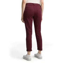 Tom Tailor Damen 1040963 Hose aus Baumwoll-Mix, Bordeaux, 44/28