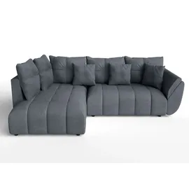 ax living Eckcouch Grau 2-Sitzer
